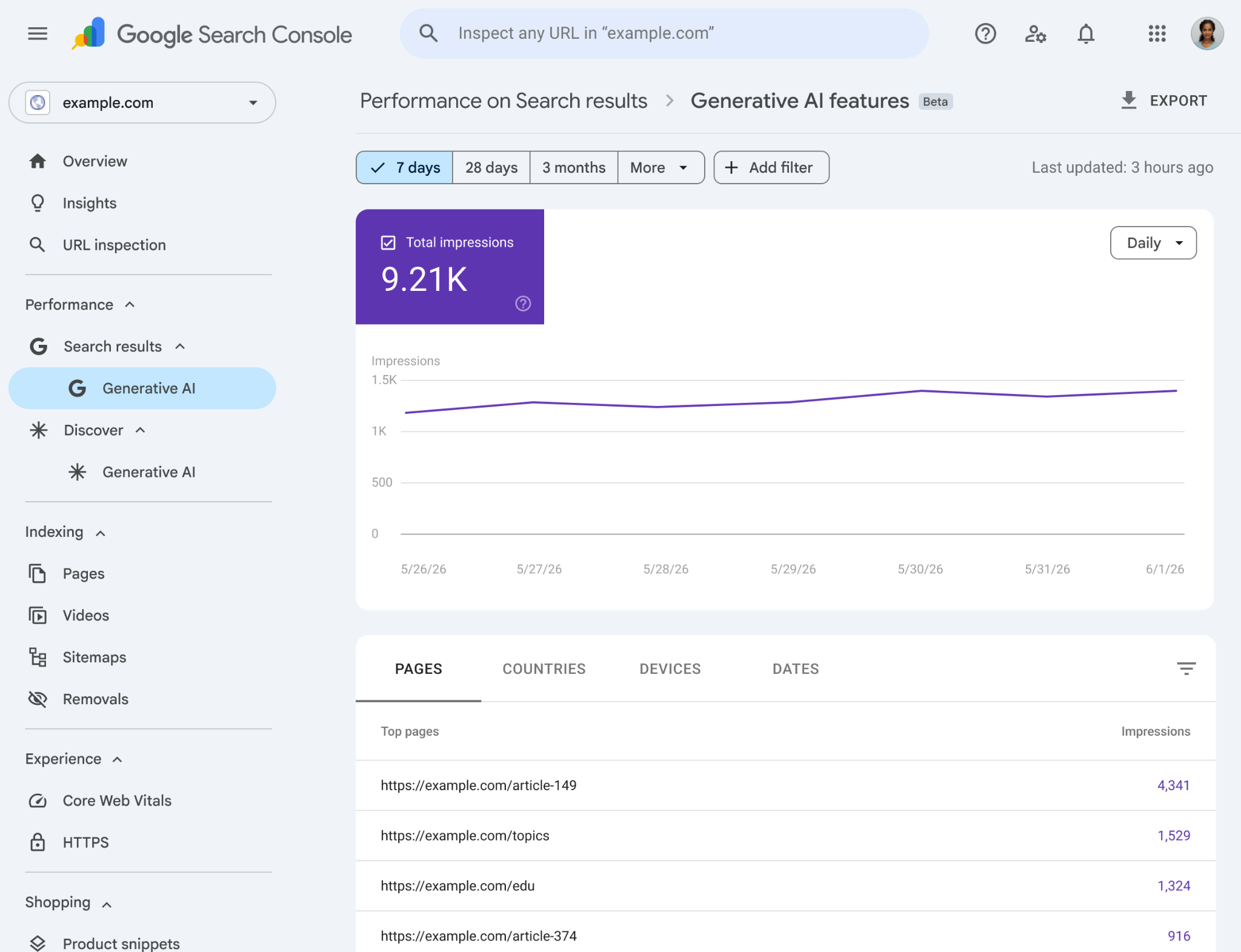 Search Console launches AI visibility report with no click or CTR data
